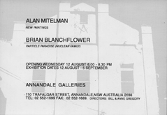 Invitation by Alan Mitelman at Annandale Galleries