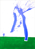 Study in Watercolour No.1 (In Green and Blue) by Robert Motherwell at Annandale Galleries