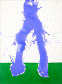 Study in Watercolour No.6 (In Green and Blue) by Robert Motherwell at Annandale Galleries