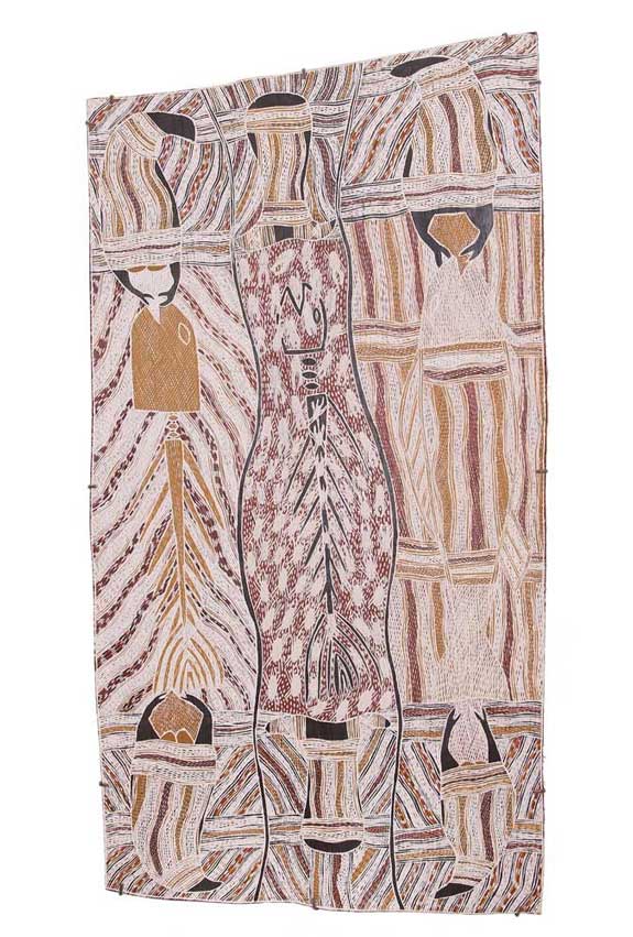 Djarrakpi by Galuma Maymuru at Frances Keevil Gallery
