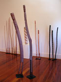 Installation - Lorrkons  Mimih Spirits  Yawkyawks by Crusoe Kurddal at Annandale Galleries