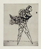 Untitled (from Zeno at 4 am - stilt woman) by William Kentridge at Annandale Galleries