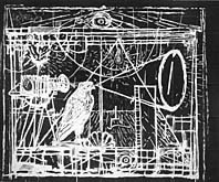 Learning the Flute (reverse) by William Kentridge at Annandale Galleries