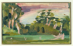 Untitled (Landscape With Paddock) by Howard Taylor at Annandale Galleries