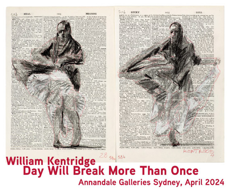 William Kentridge in the Annandale Galleries stockroom