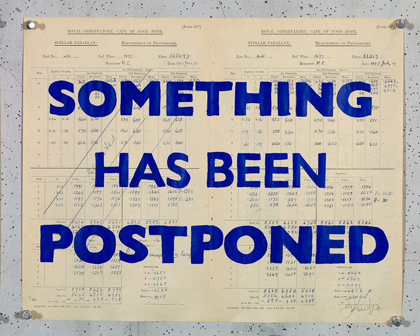 Something has been postponed by William Kentridge at Annandale Gallery