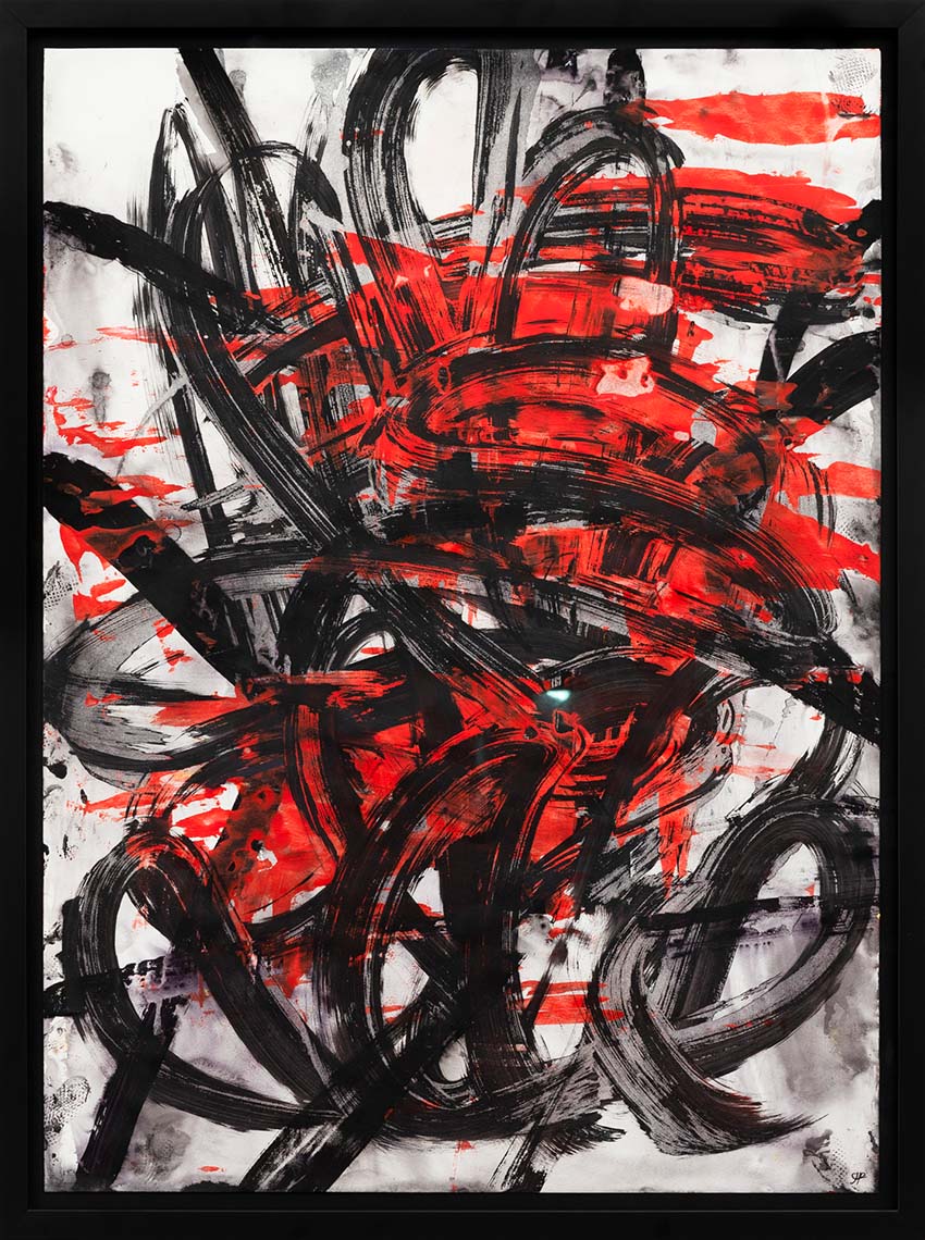 Black and Red #2 by Julie Harris at Annandale Gallery