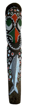 Mague Ne Wurwur (Ranking Black Palm) (Shark) by Ambrym Community at Annandale Galleries