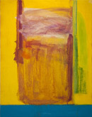 Untitled (Yellow/Turquoise) by Jordan Spedding at Annandale Galleries