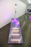 Violet/White Light Strutter by Giles Ryder at Annandale Galleries