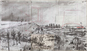 Untitled (Small Landscape) by William Kentridge at Annandale Galleries