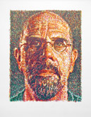 Selfportrait by Chuck Close at Annandale Galleries