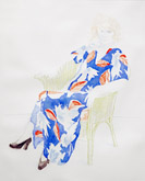 Celia in Wicker Chair by David Hockney at Annandale Galleries