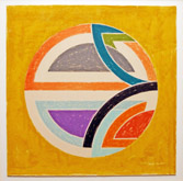 Sinjerli Variation Squared With Colored Ground 1A by Frank Stella at Annandale Galleries