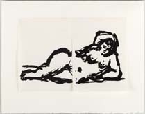Rebus: Nude by William Kentridge at Annandale Galleries