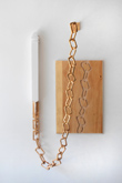 newel post and chain by Aaron Anderson at Annandale Galleries