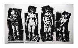Four Figures by William Kentridge at Annandale Galleries