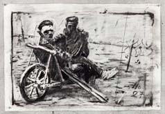 Untitled (Drawing from Wozzeck 8) by William Kentridge at Annandale Galleries